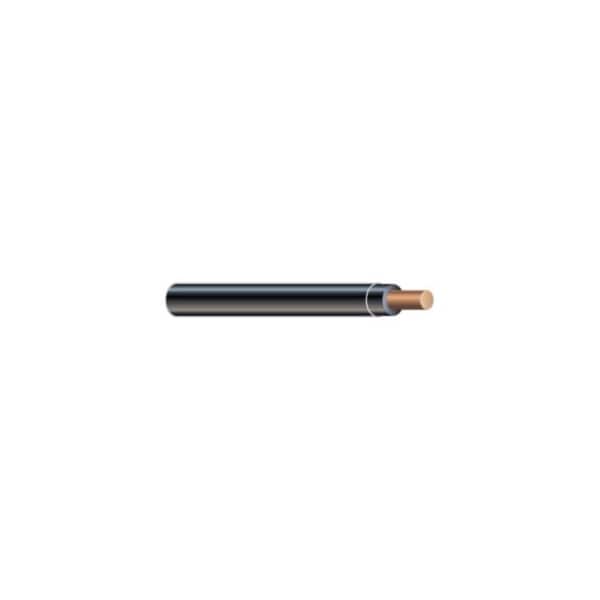 Unified Wire & Cable THHN Building Wire, Copper, 12 AWG, 1C, Black, Solid, 1 ft 121BTHHN-0-2.5M - main